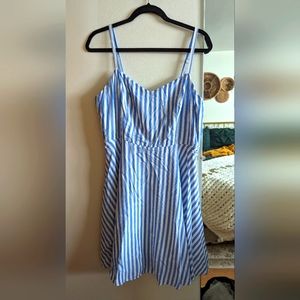 Old Navy striped white blue summer dress